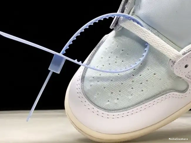 MaikeSneakers Jordan 1 AQ0818-100 White Off-White Retro Air High 0521